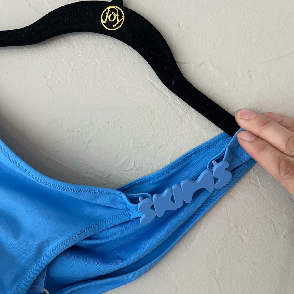 SKIMS SWIM LOGO HARDWARE BIKINI BOTTOM IN TIDE S - Picture 2 of 7